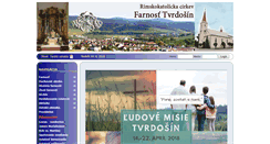 Desktop Screenshot of farnost-tvrdosin.sk